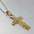 High quality large gold cross pendant,18k gold pendant design